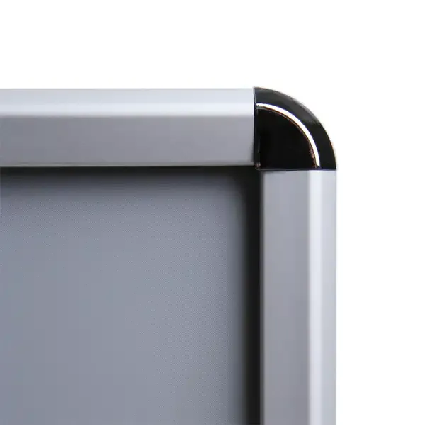 Display KRA2R32 snapramme A2 skilt sølv 32 mm