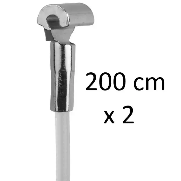 Minirail BM30220 galleriskinne sølv 200 cm komplet sæt 25 kg
