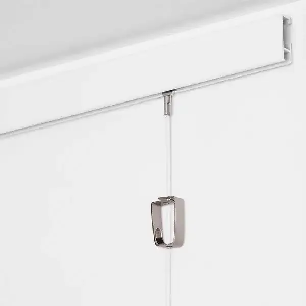 Display Cliprail galleriskinne hvid 150 cm 20 kg