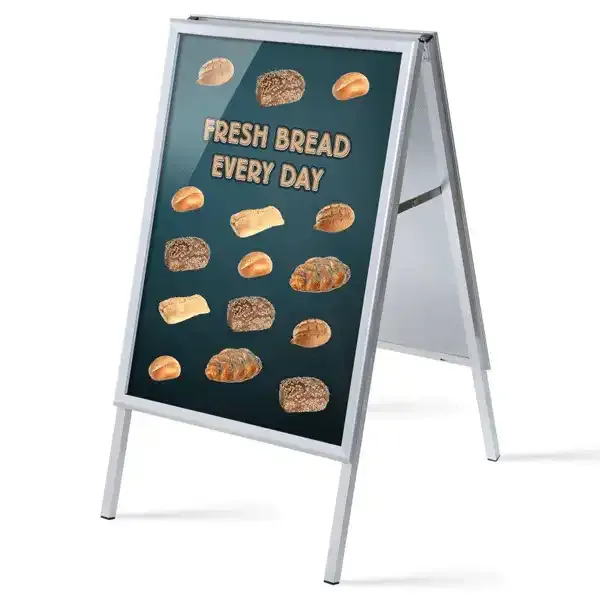 Display Alu-Line ZPA1G32 gadeskilt A1 Fresh Bread 2 plakater