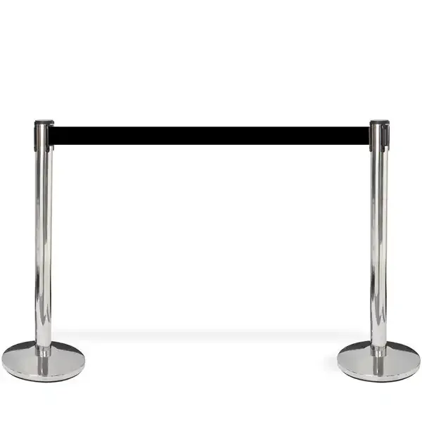 Display køleder stolpe 8000 sølv sort sele 300 cm