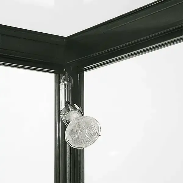 Display LED glasmontre 45x90x45 cm sort