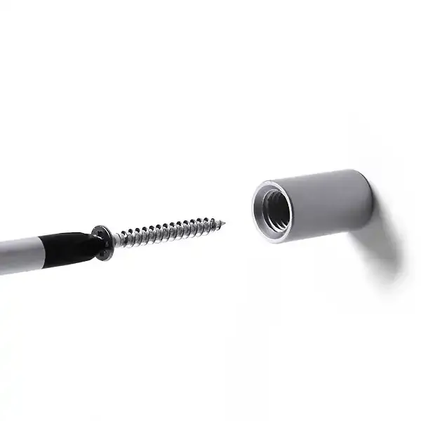 Display ASA alu skruer Ø19 mm akrylramme 25 mm