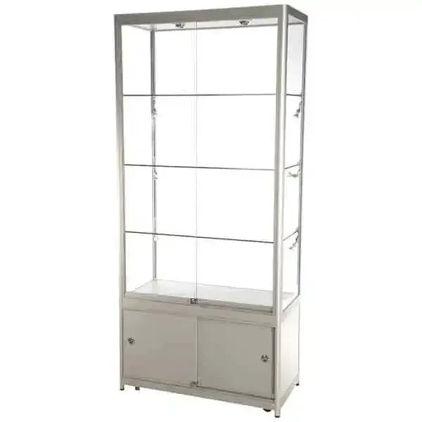 Display LED udstillingsmontre 90x200x45 cm sort