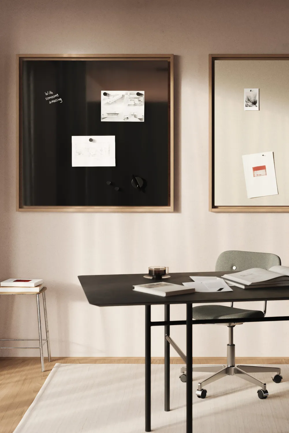 Chatboard Dynamic Flex Wall ramme egetræ 5 str