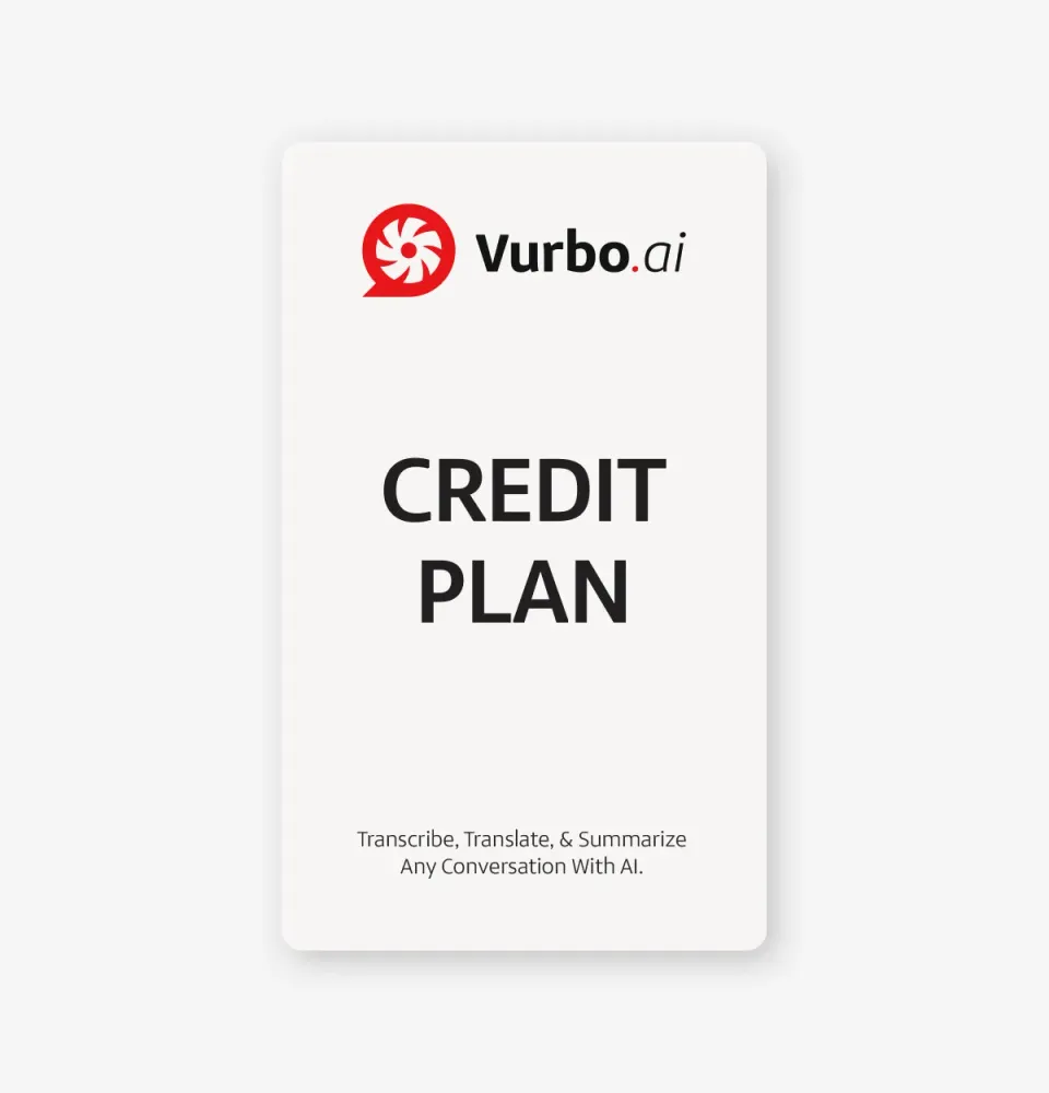 Vurbo.ai kreditpakke softwarelicens med credits