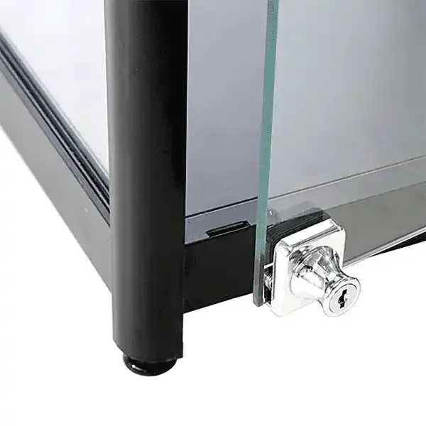 Display LED glasmontre 45x90x45 cm sort
