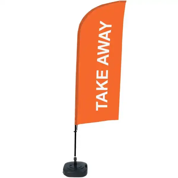Display BeachFlag TAKE AWAY beachflag 89x240 cm orange