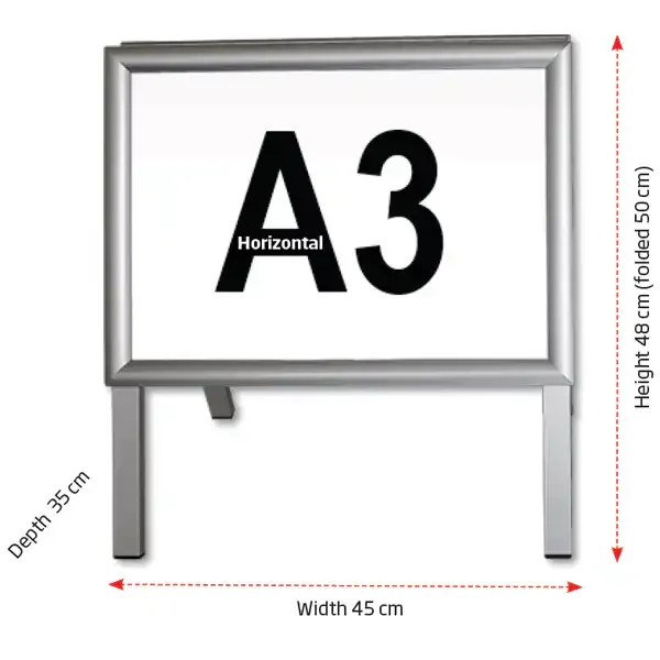 Display Alu-Line 5994 gadeskilt A3 bredformat