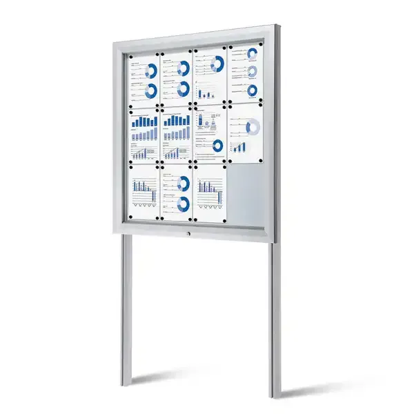 Display SCT Outdoor 12xA4 opslagsskab stolper vandtæt