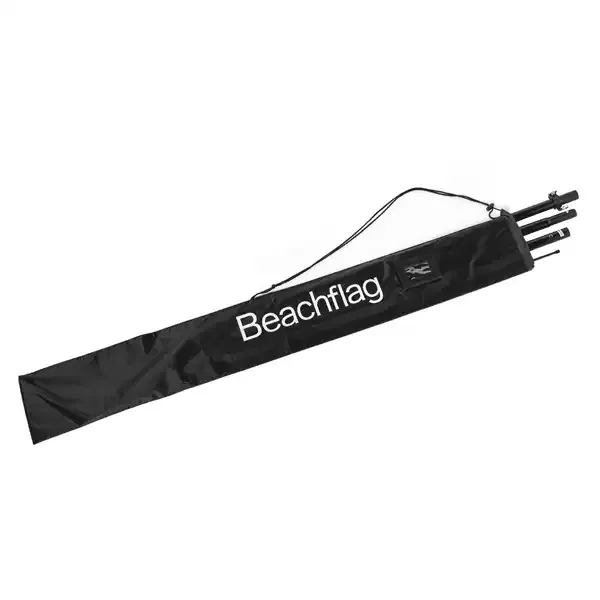 Display BeachFlag Square 350 cm sort flag udendørs