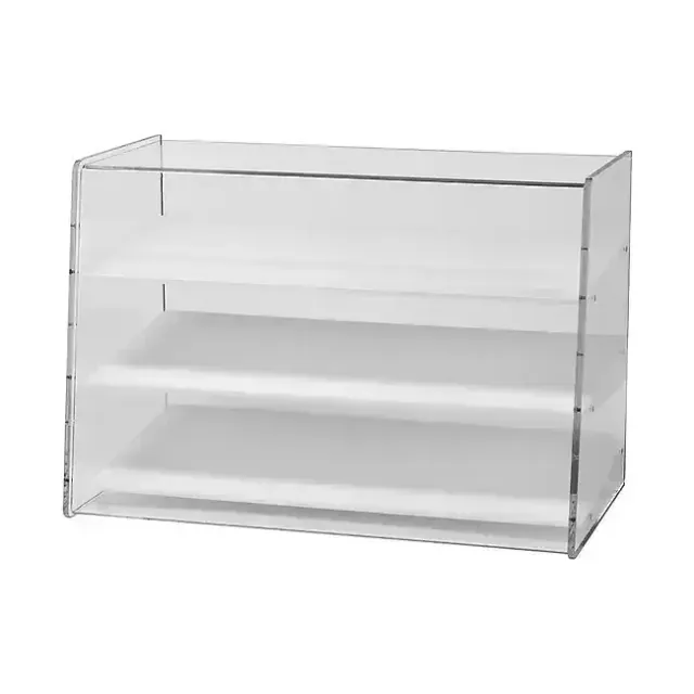 Display akryl montre 64x43x34 cm med 3 hylder klar