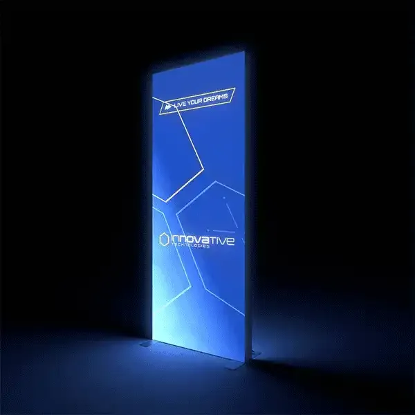 Display Brightbox Pro Flex LED messevæg 100x250 dobbelt