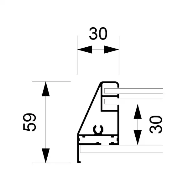 Display Opslagsskab 21xA4 skab glaslåger magnet