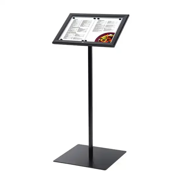 Display Menu 2xA4 opslagsskab fritstående sort