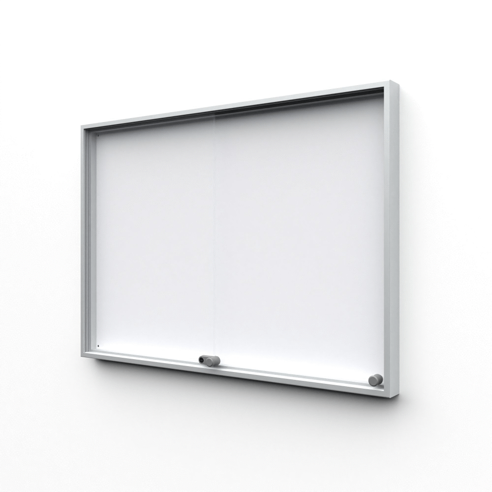 Display Slim opslagsskab 12xA4 antracitgrå låsbart