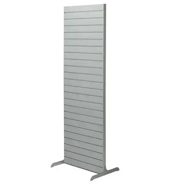 Display rillepanel 60x180 cm grå fritstående