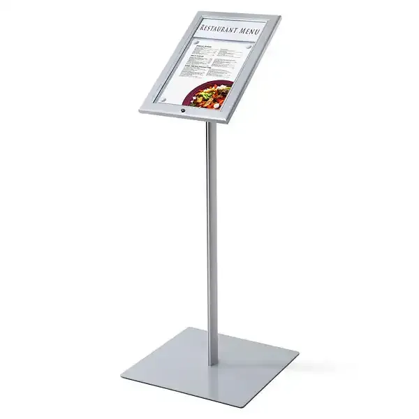 Display Menu Board A4 LED skilt med lås fod