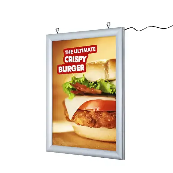 Display LED snapramme A3 dobbeltsidet haengende lysramme