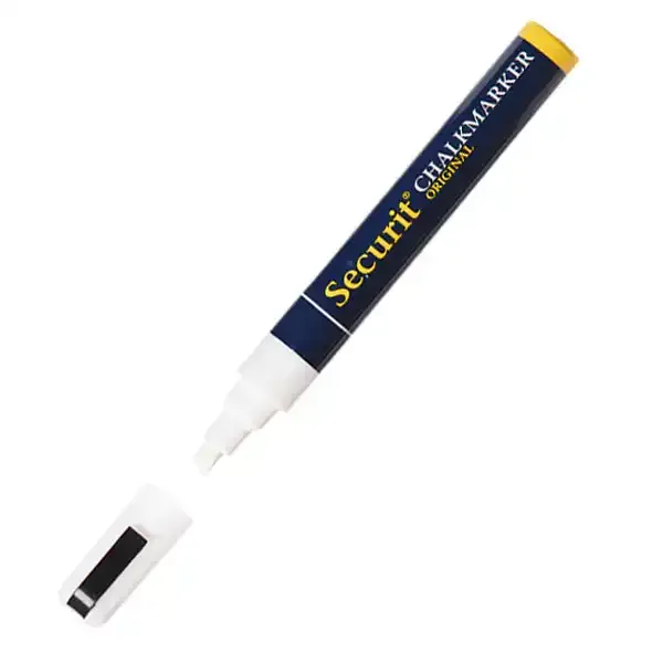 Display Kridtmarker pen hvid 6 mm 1 stk