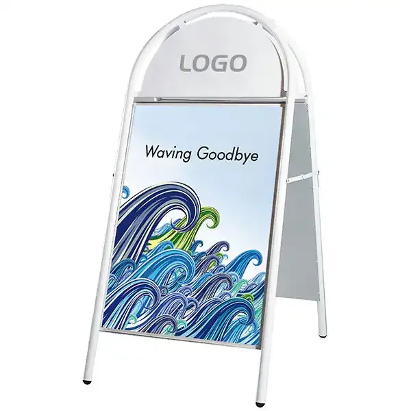 Display Classic 3475 gadeskilt 70x100 cm hvid