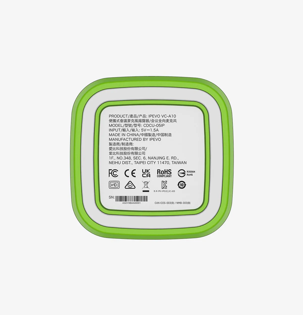 IPEVO VC-A10 konferencehøjttaler USB 360 grader