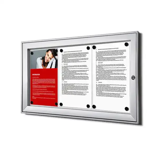 Display SCS3xA4 opslagsskab 3xA4 magnet sølv