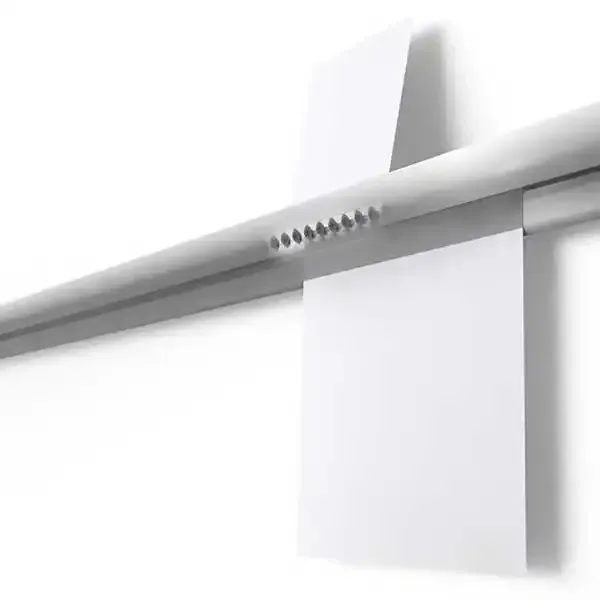 Display Memo Rail 50 cm papirskinne hvid alu
