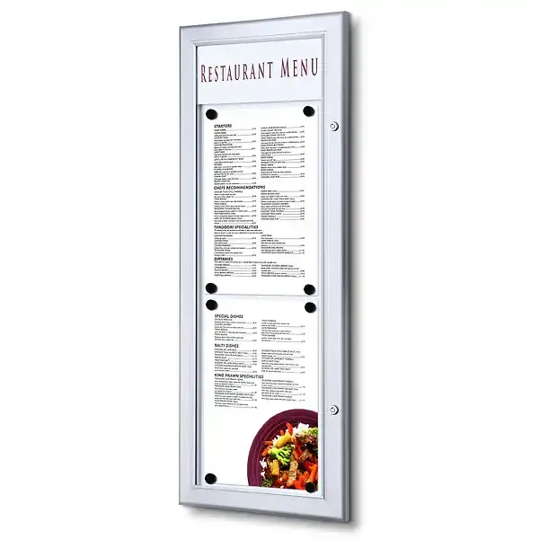 Display SCZ SCZ2xA4T menu opslagsskab 2xA4 logoplade