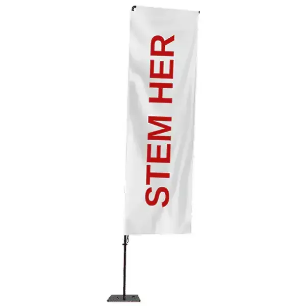Display BeachFlag Square 350 cm sort flag udendørs