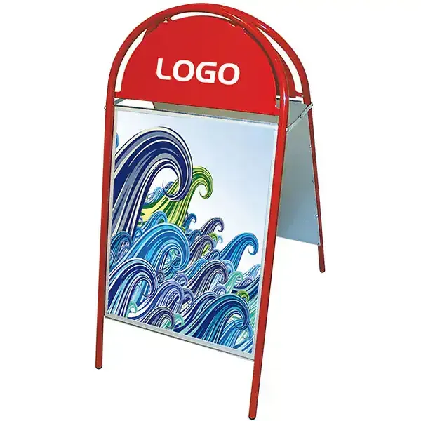 Display Classic A-Skilt gadeskilt 50x70 cm rød magnet