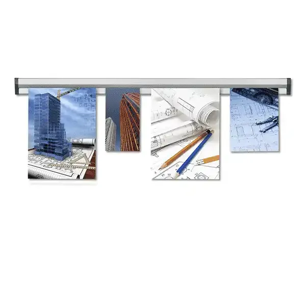 Display Fastnote 125 cm ophængsskinne aluminium