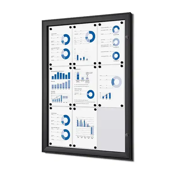 Display SCS9xA4C9005 opslagsskab sort 9xA4 aflåselig
