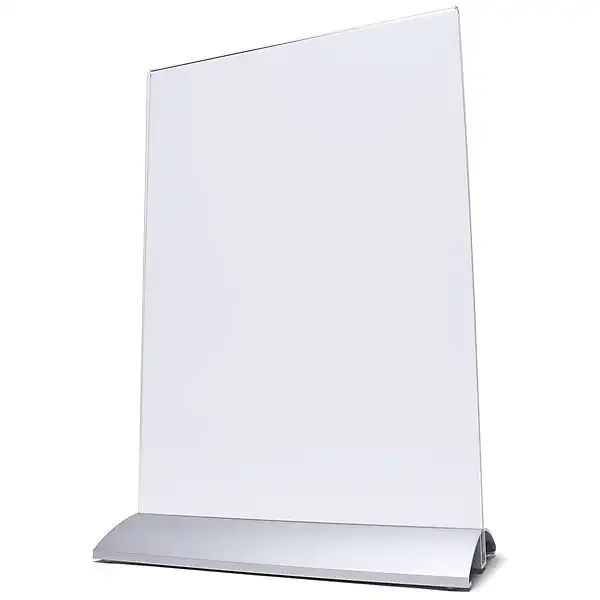 Display PUSH-FIT menukortholder A4 højformat alu