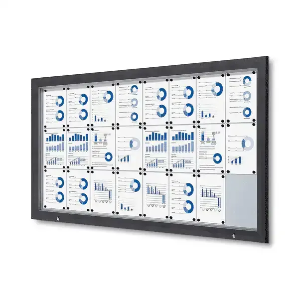 Display Premium Outdoor opslagsskab 24xA4 antracit IP56