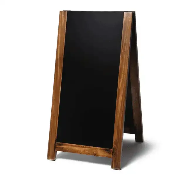 Display Antik træskilt 59x116 kridtmarker 4 tavler