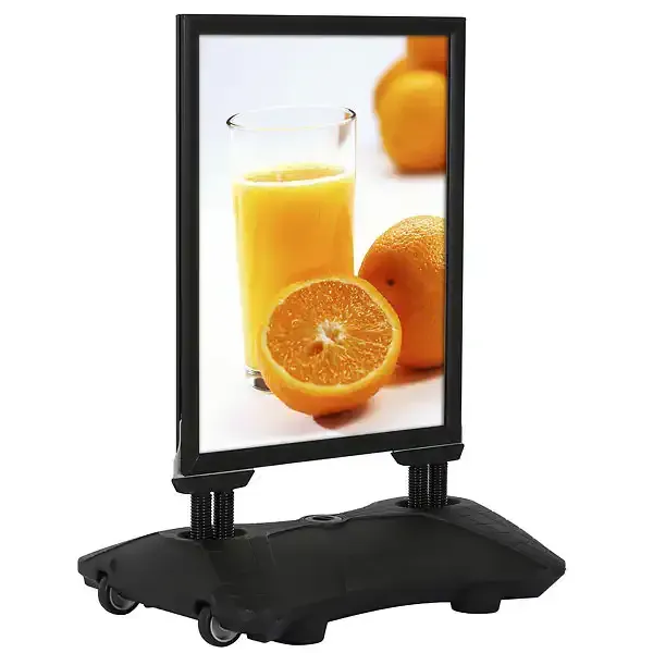 Display Wind-Sign Pro 70x100 gadeskilt sort vandbase