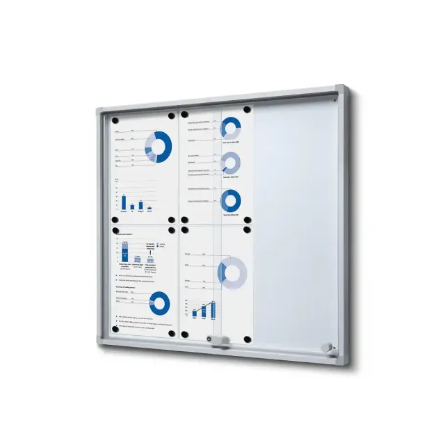 Display Slim opslagsskab 6xA4 låsbart B1