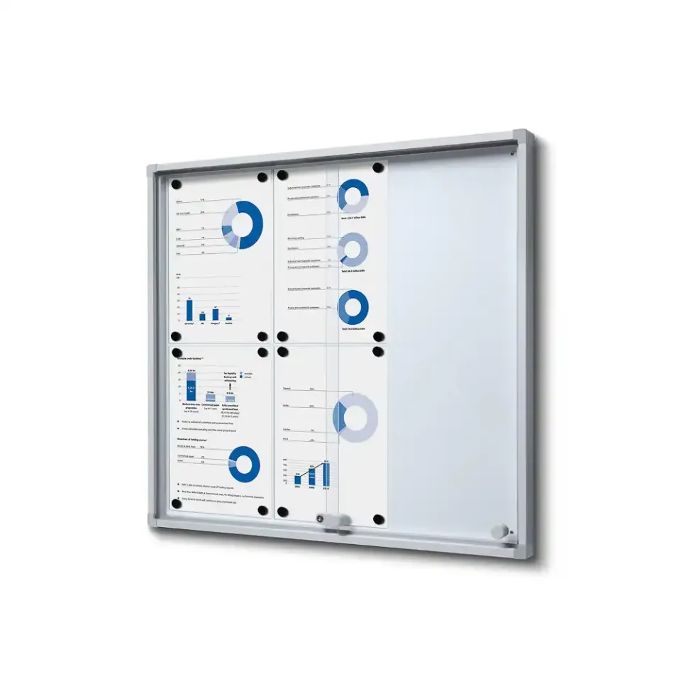 Display Slim opslagsskab 6xA4 låsbart B1