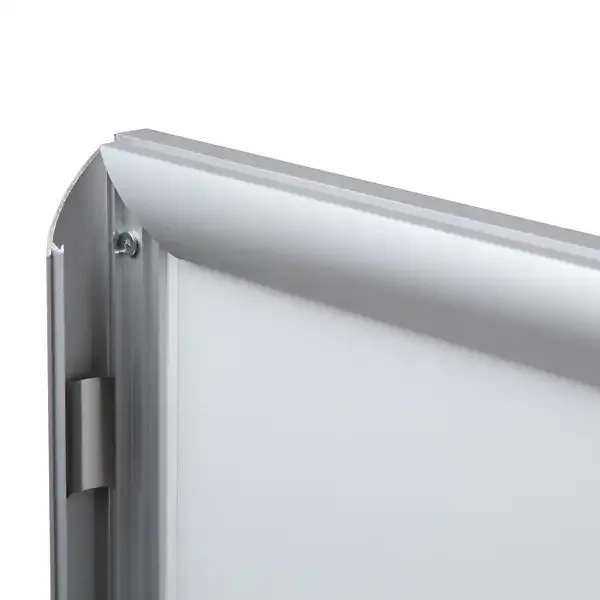 Display LED Snapramme lysramme A0 30 mm sølv
