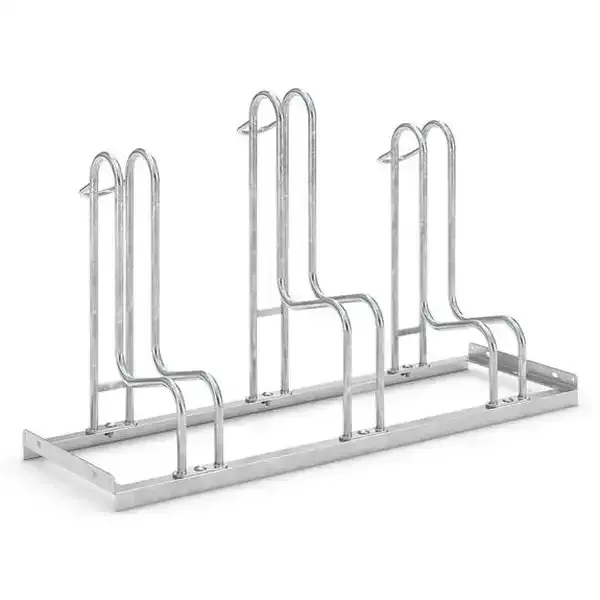 Display cykelstativ til 3 cykler stål B 117 cm