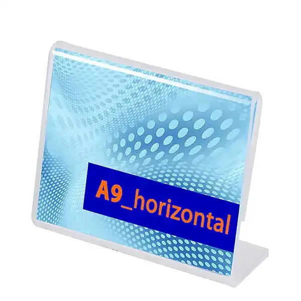 Display konceptholder bord A9 bredformat akryl