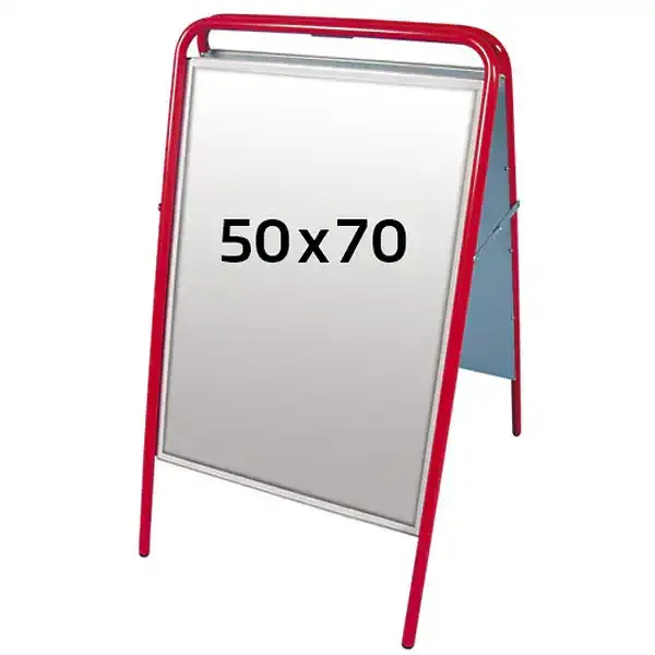 Display Easy Sign gadeskilt 50x70 cm rød