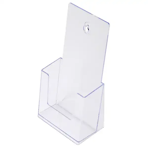 Display flyerholder bord M65 1 rum højformat akryl