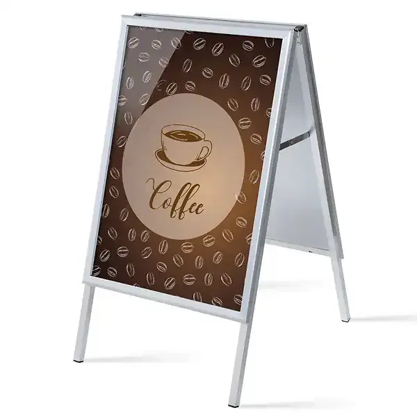 Display Alu-Line ZPA1G32 gadeskilt A1 COFFEE 2 plakater