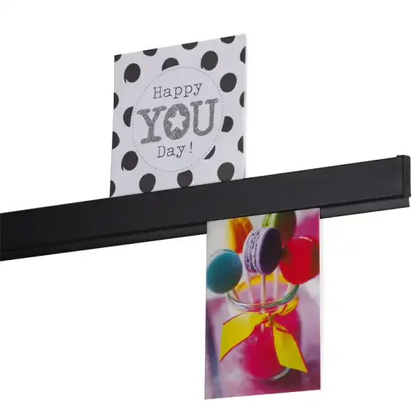 Papergrip skinne sort tekstur 50 cm aluminium