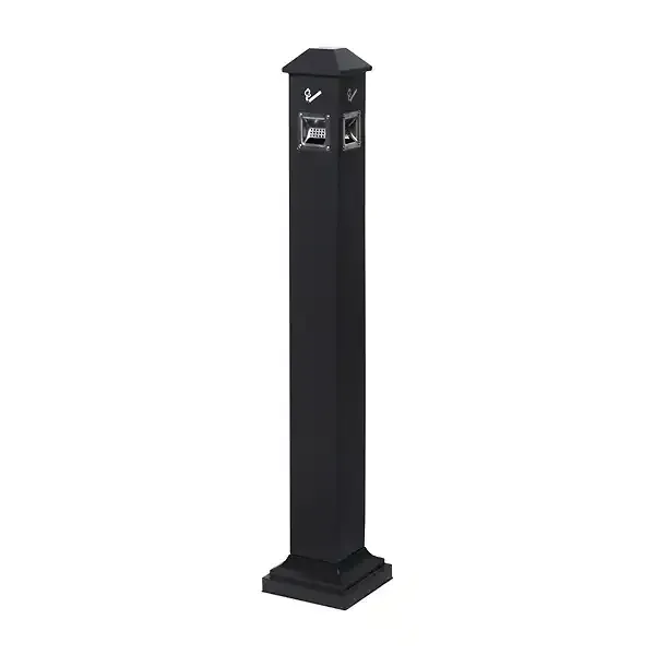 Display SMPBL askebæger fritstående 120 cm sort stål