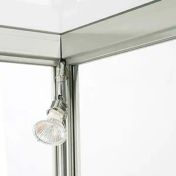 Display LED udstillingsmontre 90x90x45 cm glas