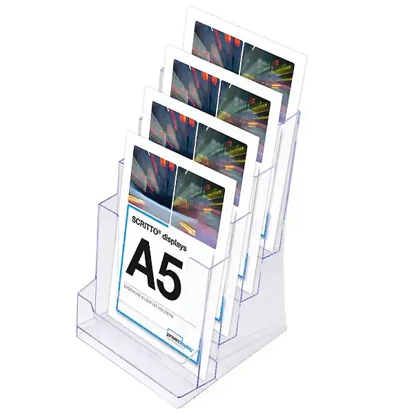 Display ECO brochureholder A5 4+1 rum bordmodel