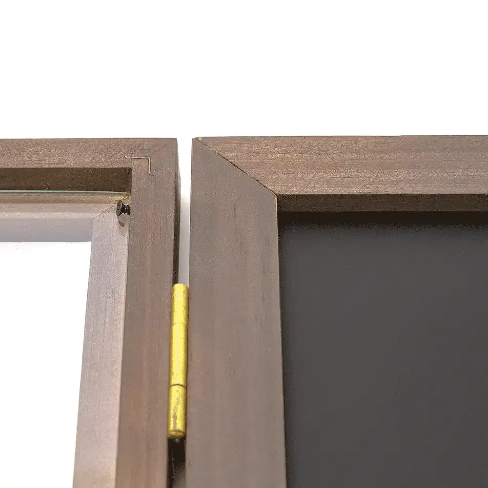 Display Wooden Showcase opslagsskab A3 træ magnetisk